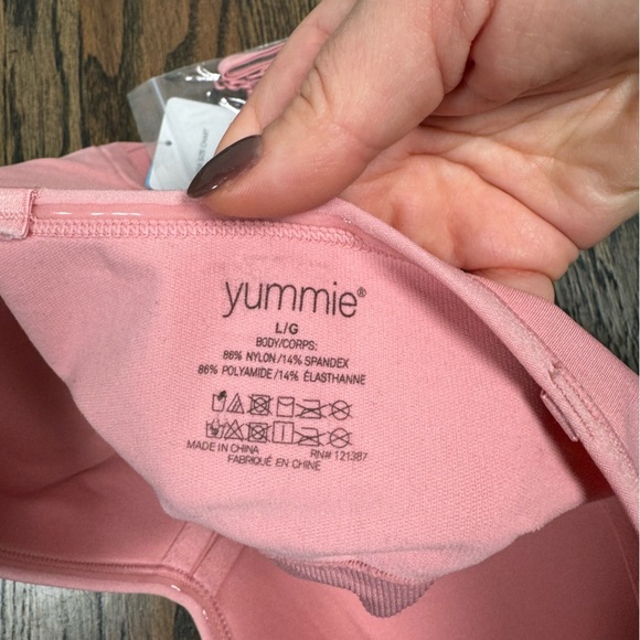 Yummie Payton blush pink seamless strapless bra size large NWT - Picture 8 of 8